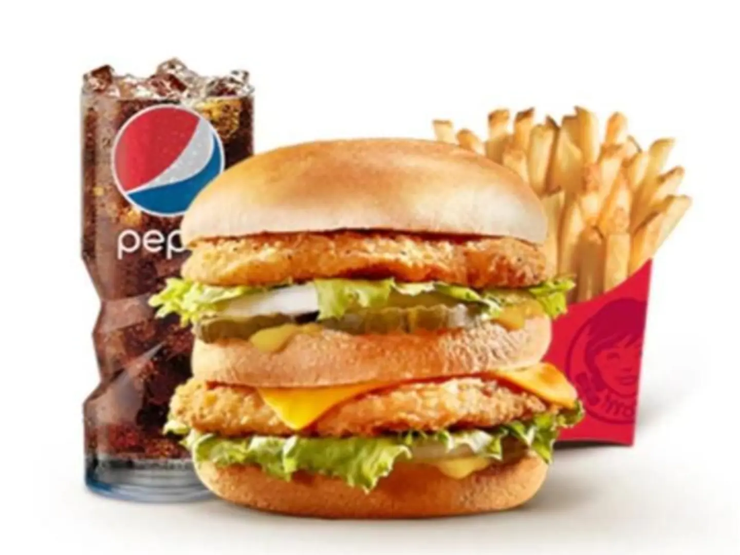 برجر دجاج دبل وجبة