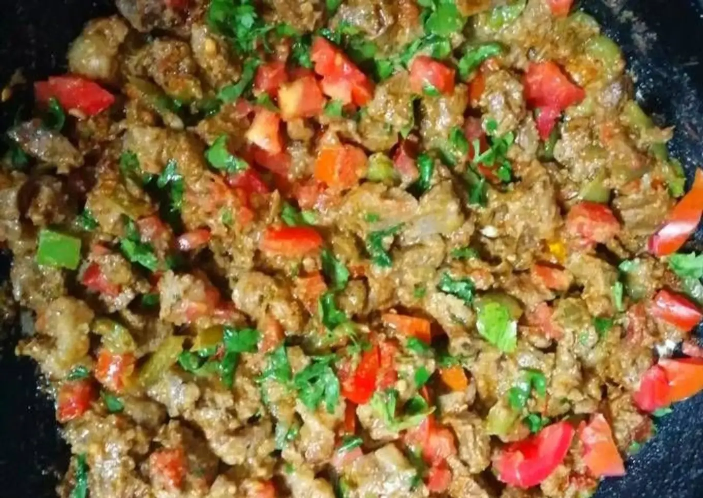 صحن لحم بلدي