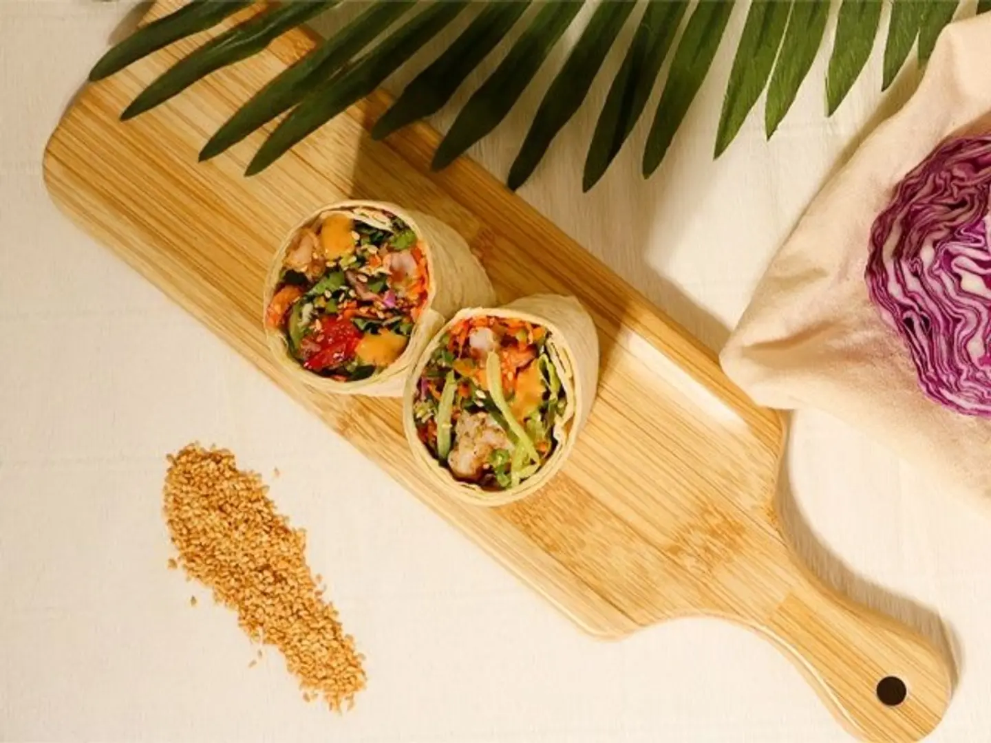 Asian Shrimp Salad Wrap