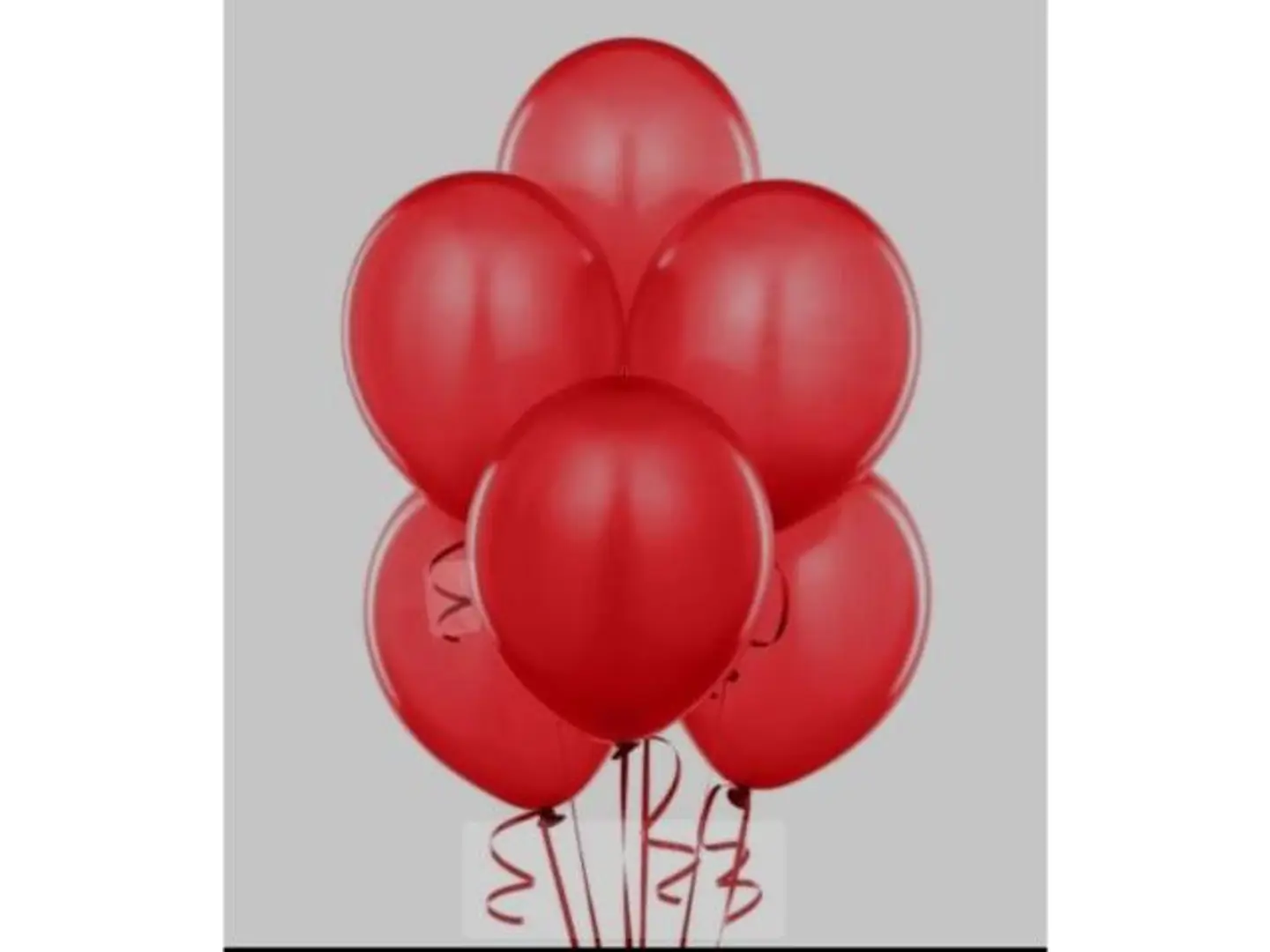 بالون هيليوم سادة احمر