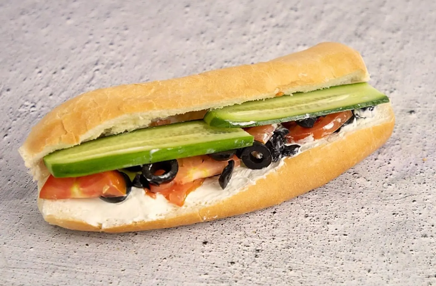 Labneh And Olive Sandwich