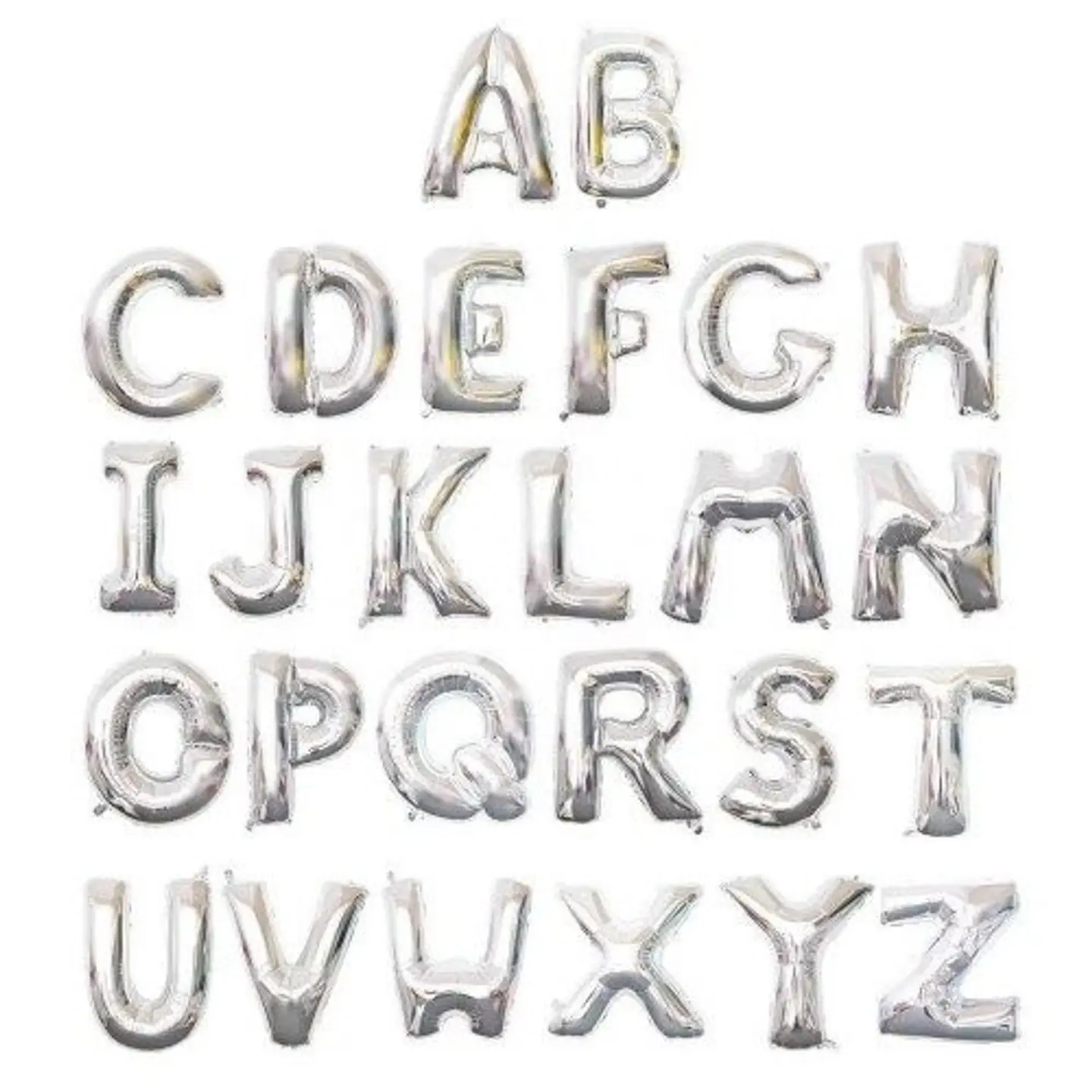 Large Silver Letters