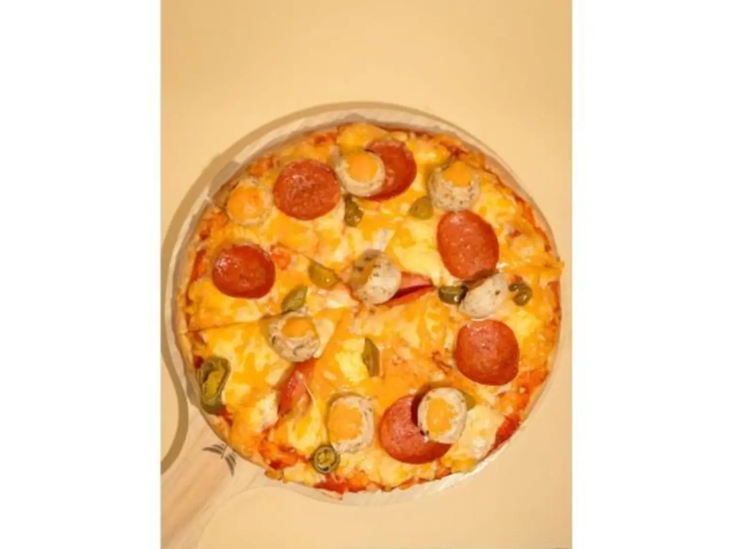 Pepperoni And Meatball Pizza
