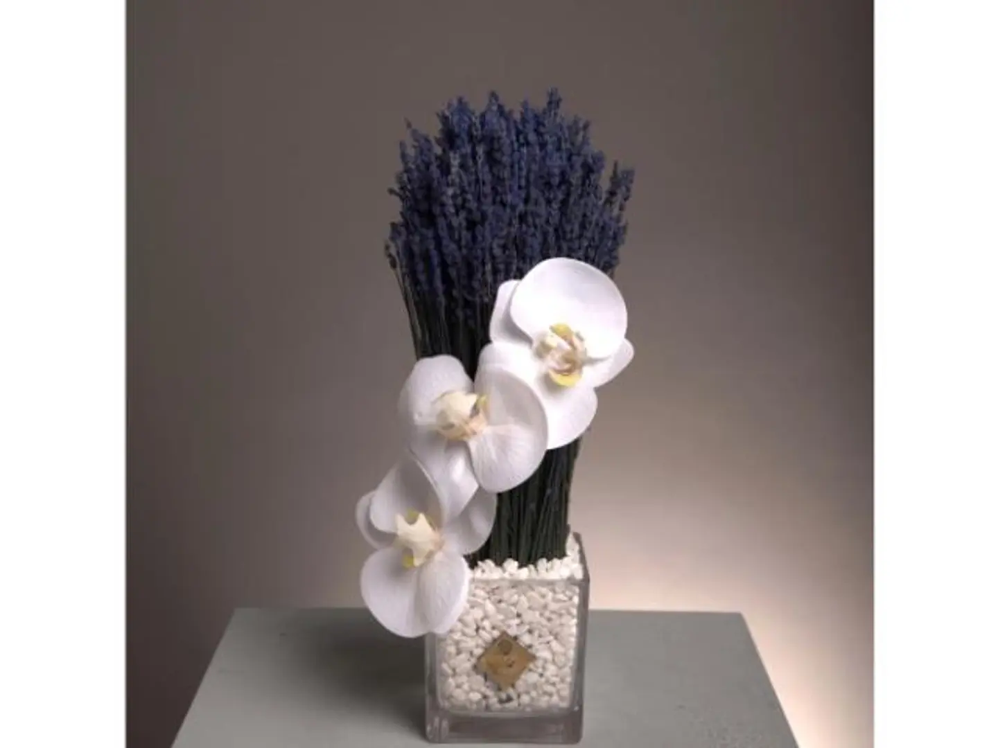 Orchid And Lavender Rose Vase