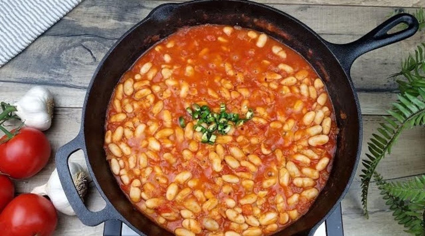 صحن فاصوليا بيضاء
