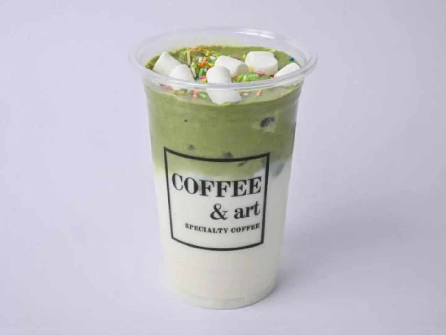 Ice Marshmallow Matcha Latte 16 Oz