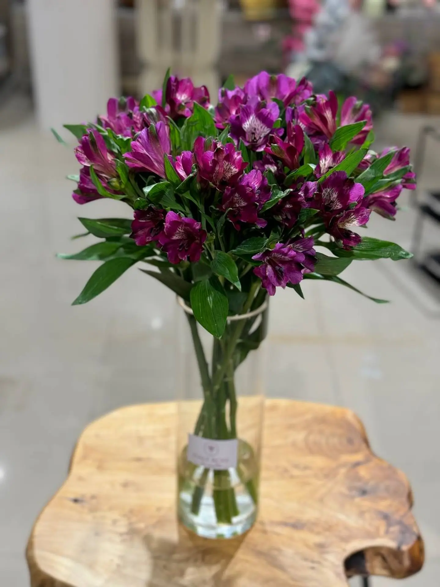 Purple Astomeria Vase