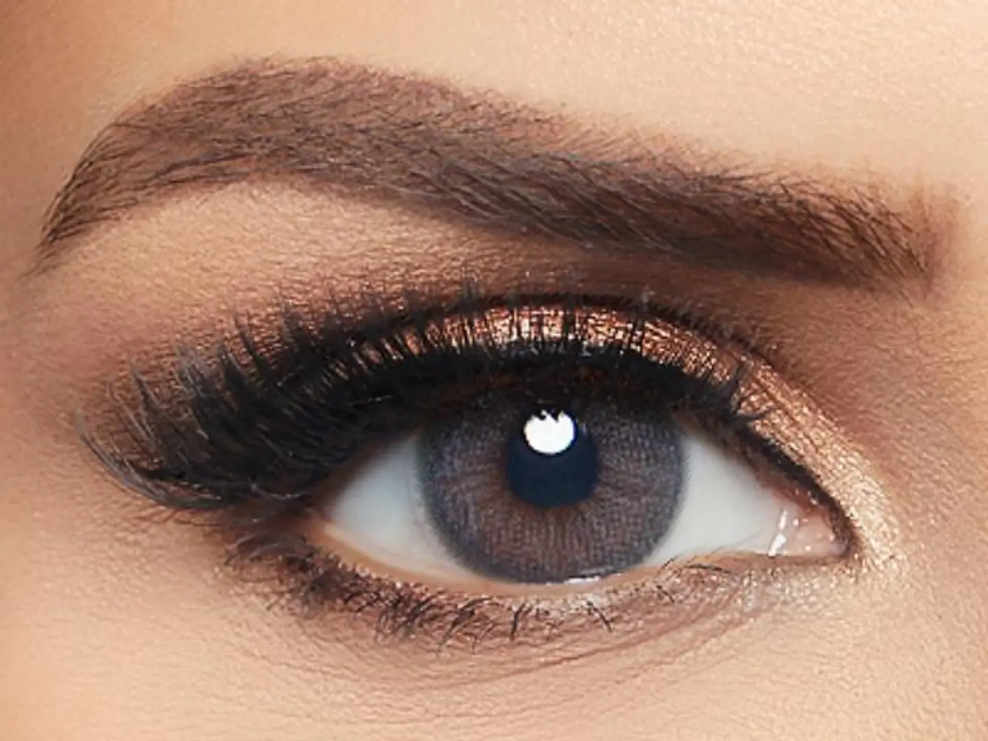 Layala Cosmo Gray Plain Colored Lenses Pack Of 2 Contact Lens, Replacement 3 Months