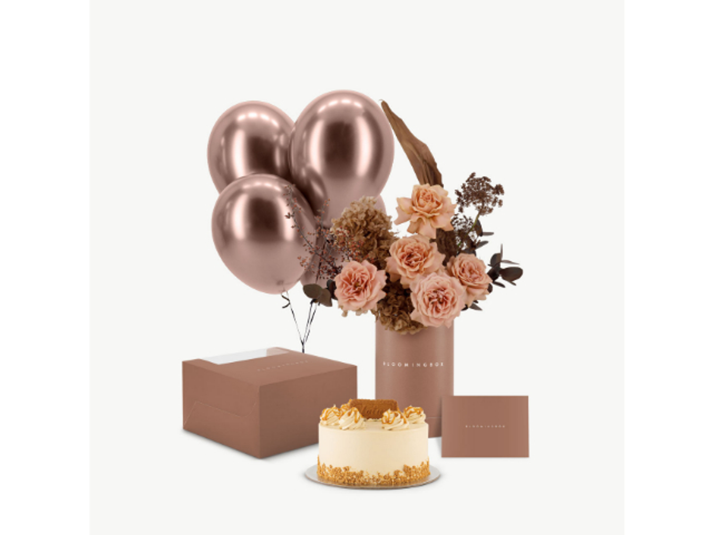 Mocha Mousse Tall Assortment & Cake Bundle