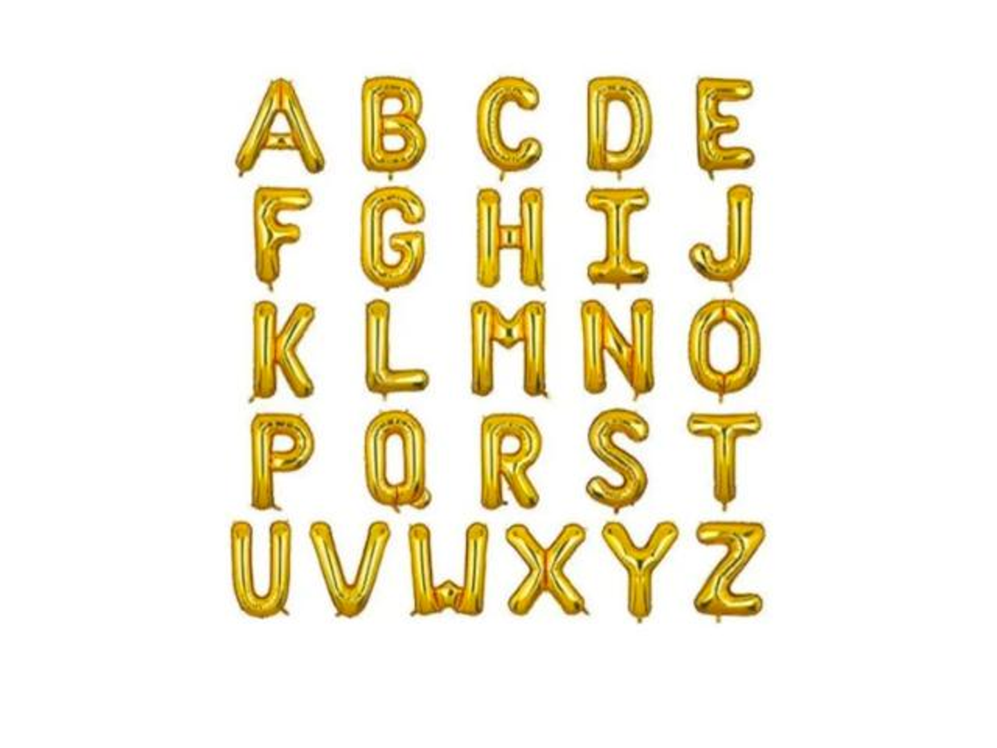 Golden Letter Balloon