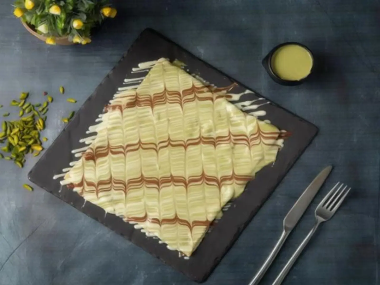 Pistachio Sauce Crepe