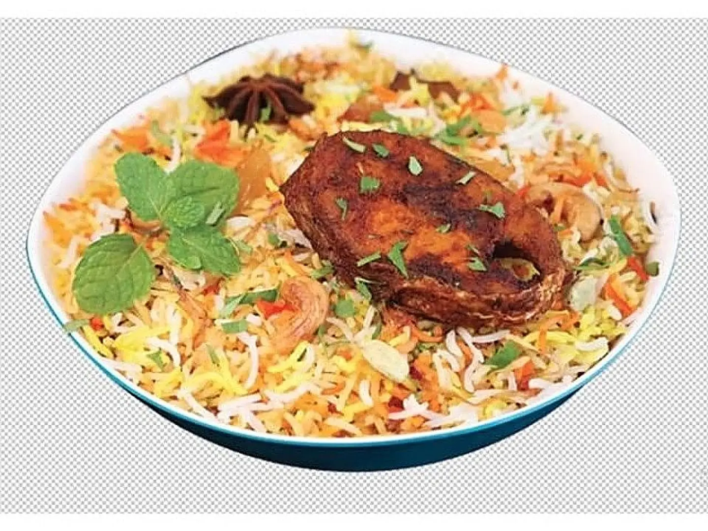 برياني سمك و روبيان