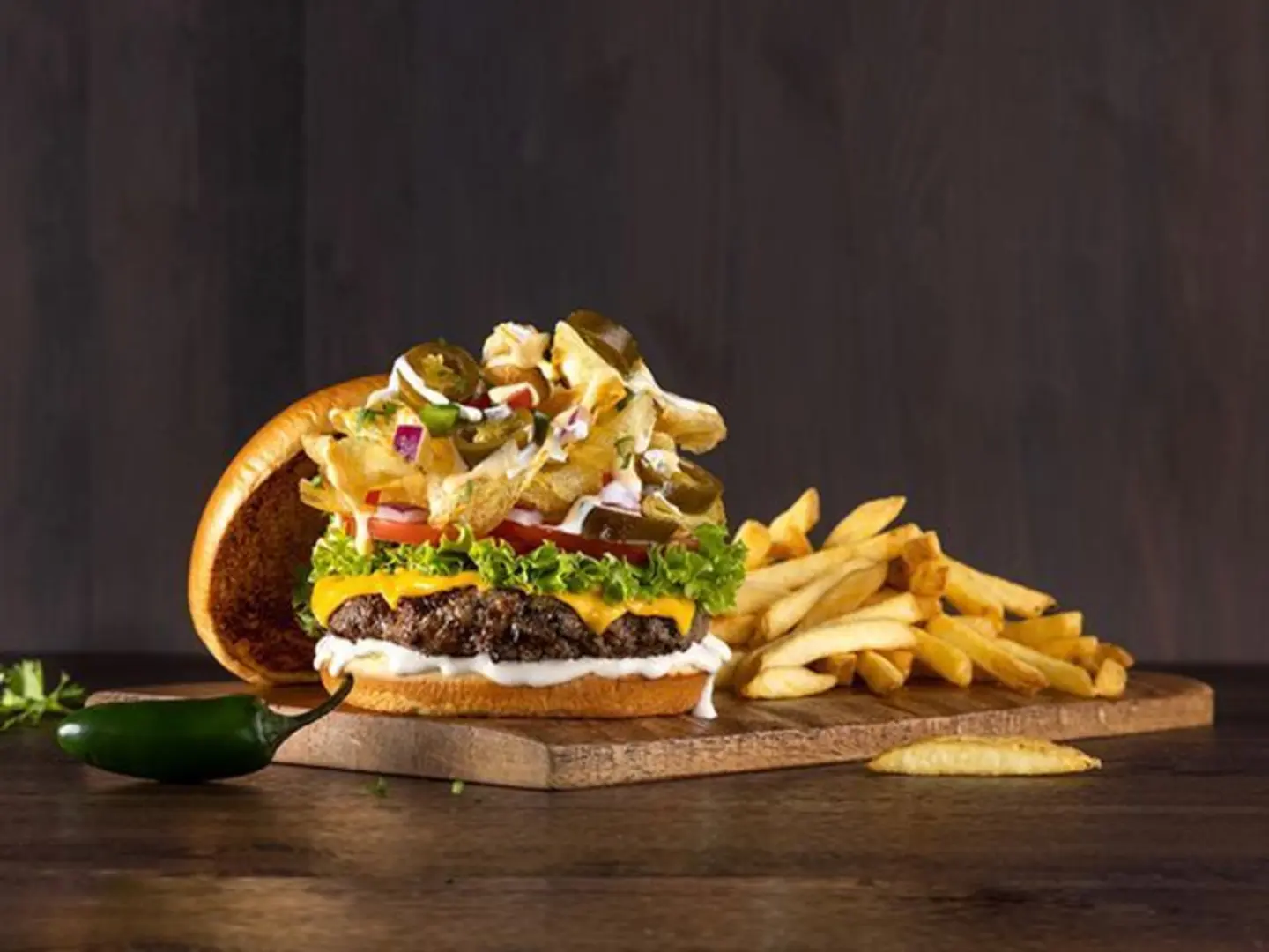 Potato Twister Burger
