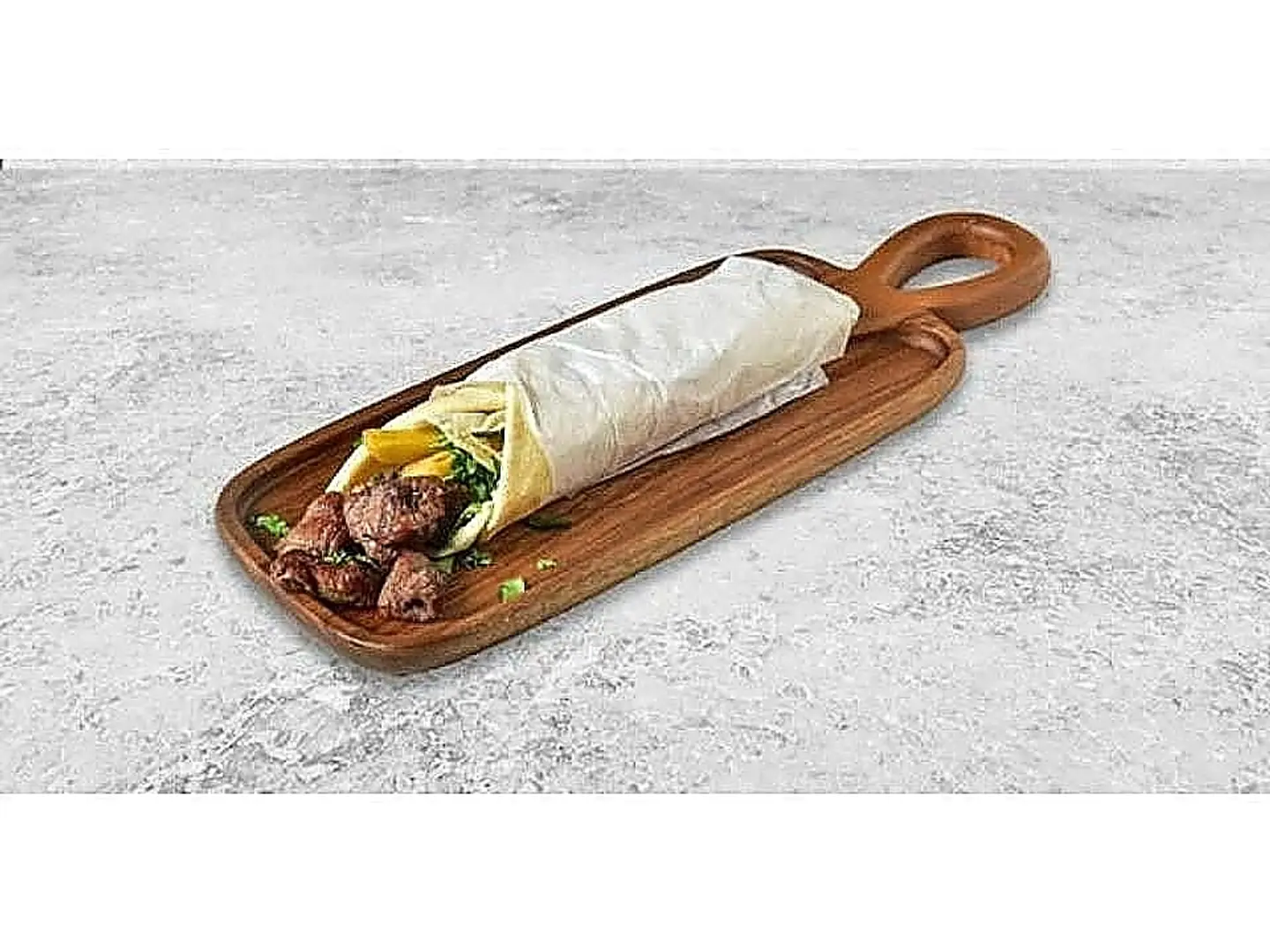 Beef Skewers Sandwich