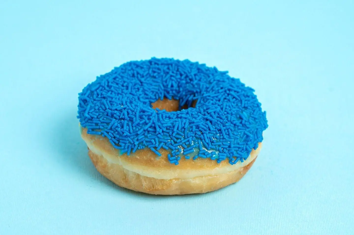 Blue Sprinkles Donut