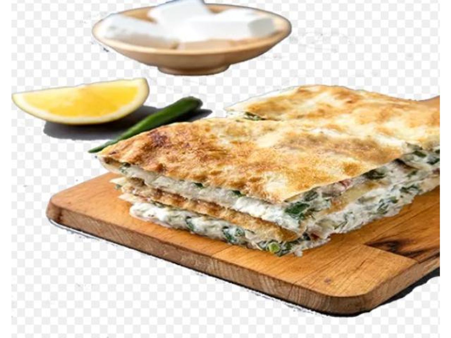 Cream Cheese Mutabbak With Vegetables