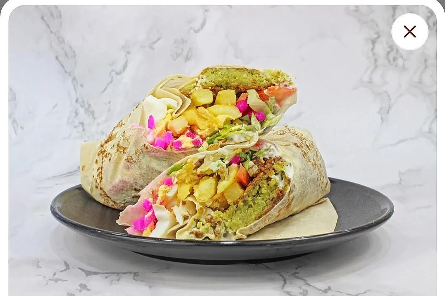 Falafel Sandwich With Hummus