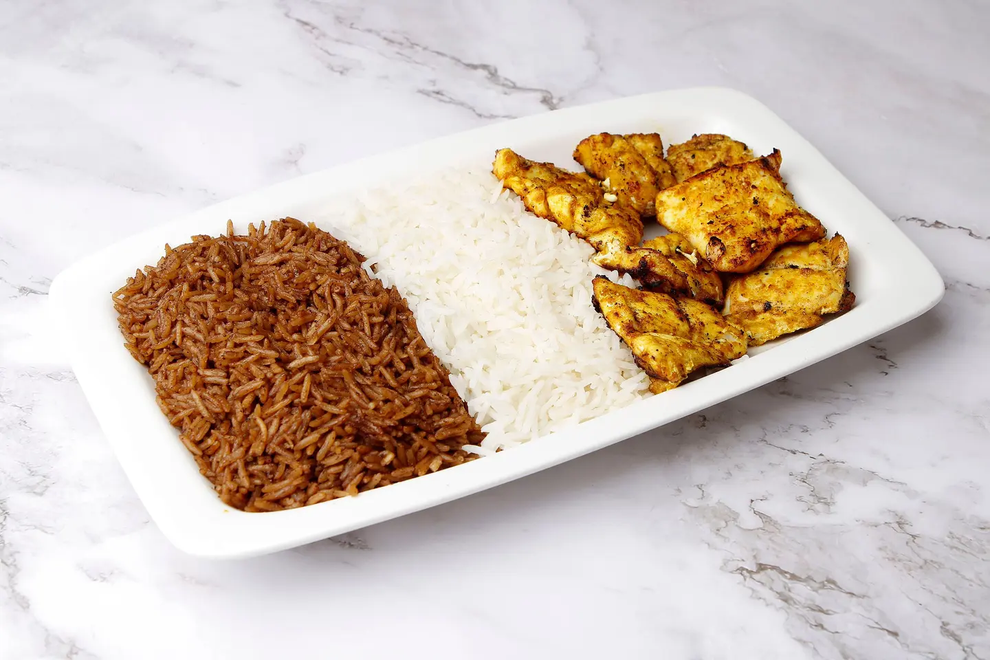 وجبة فيليه سمك مشوي