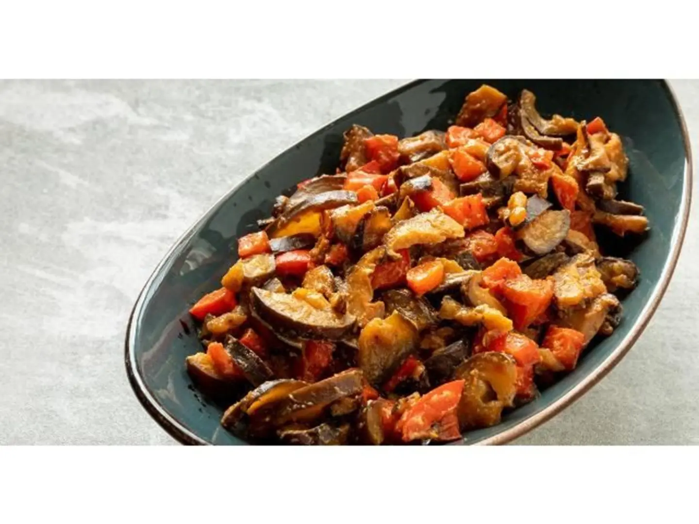 Eggplant Hamsa With Halloumi