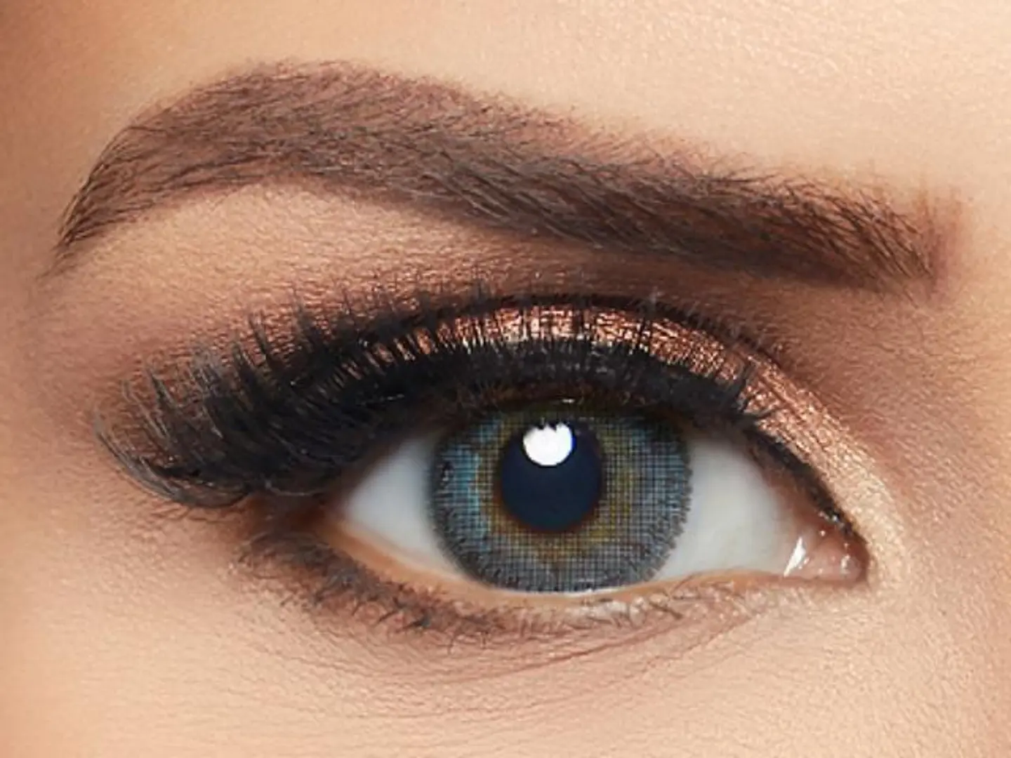 Layala Ocean Blue Plain Colored Lenses Pack Of 2 Contact Lens Replacement 3 Months