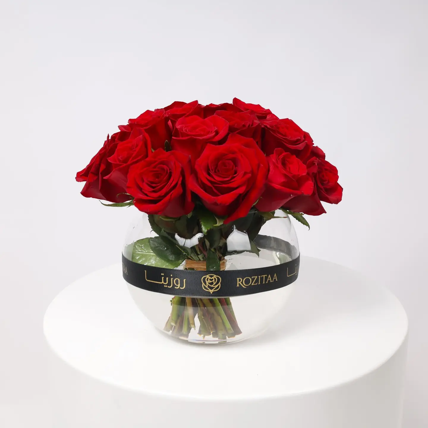 فازة ورد رومانسية الأحمر - جوري أحمر