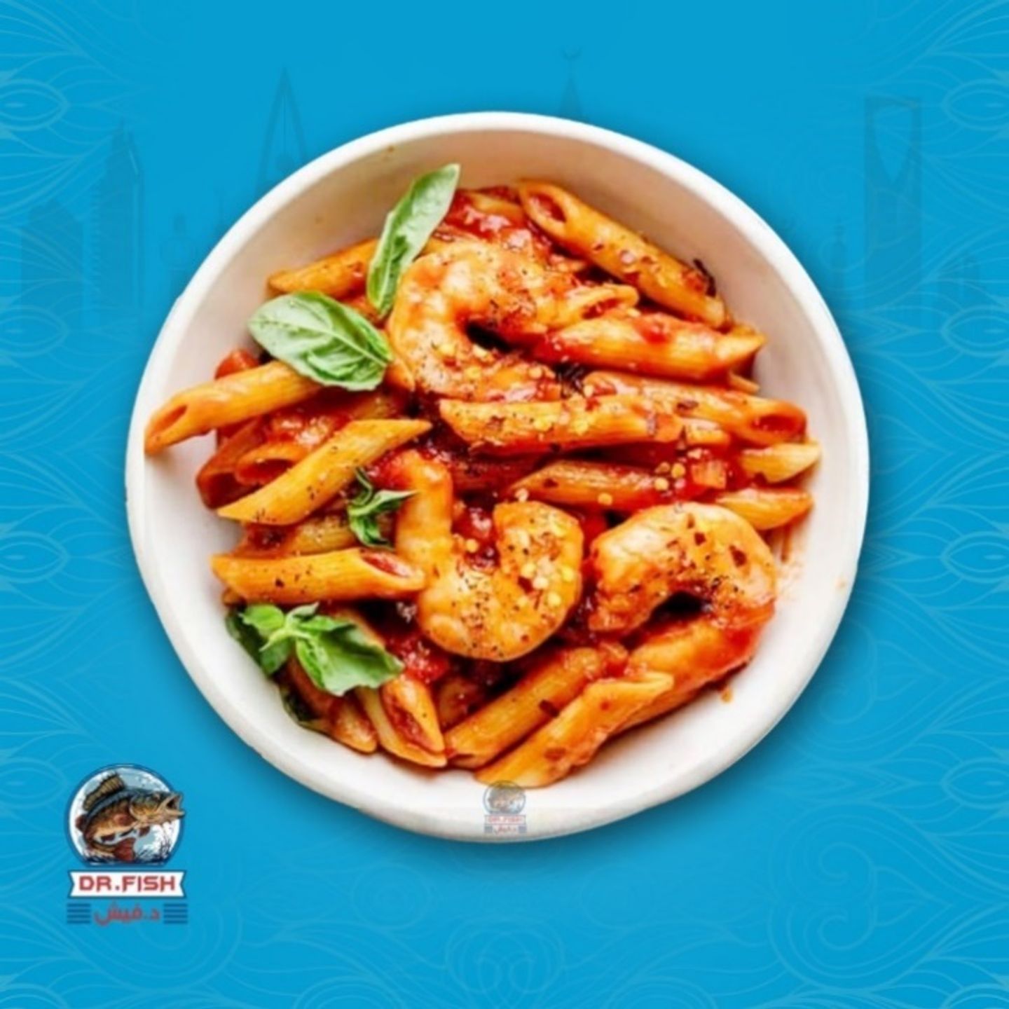 Seafood Penne Pasta  With Red Sauce