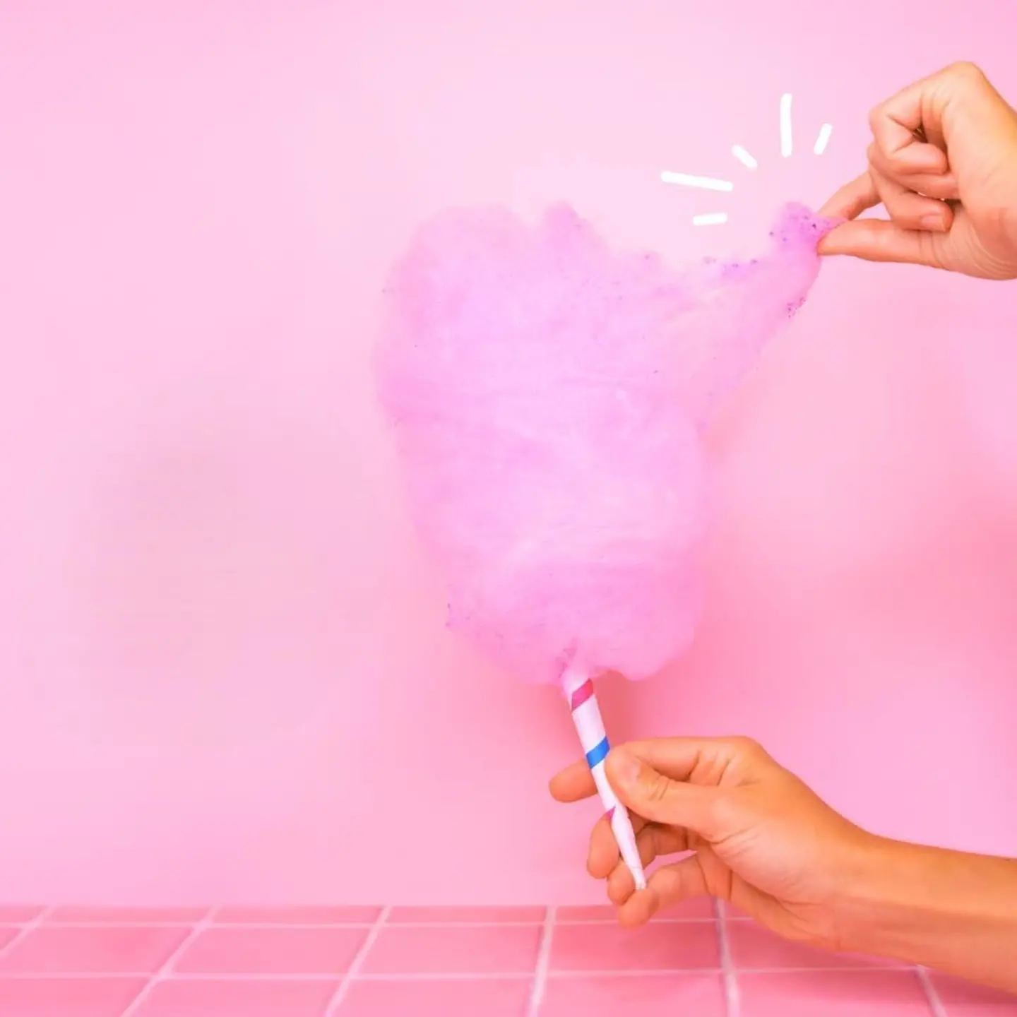 كوتن كاندي فراولة