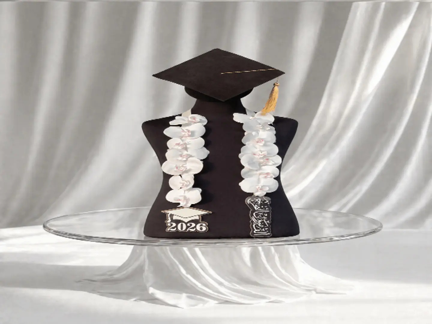 Pure White Graduation Sash