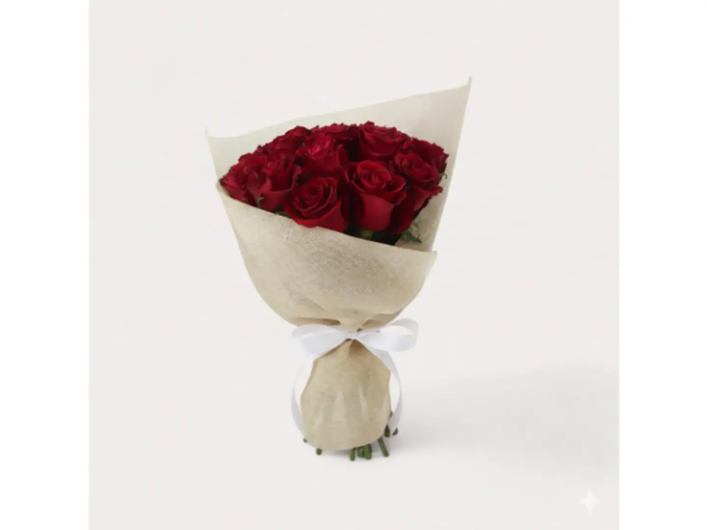 باقة حبنا بتغليف خيش