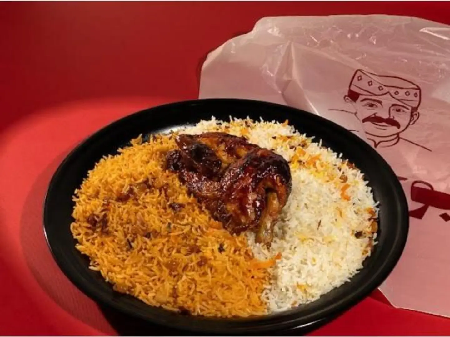 حبة دجاج باربكيو مع الأرز