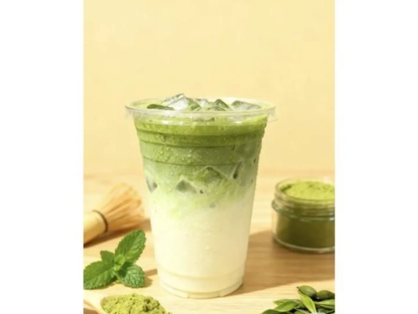 ماتشا مثلجة بالياسمين