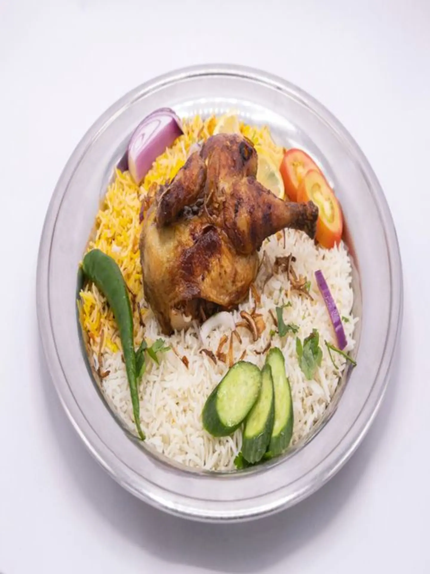 Quarter Of A Grilled Rice Mix