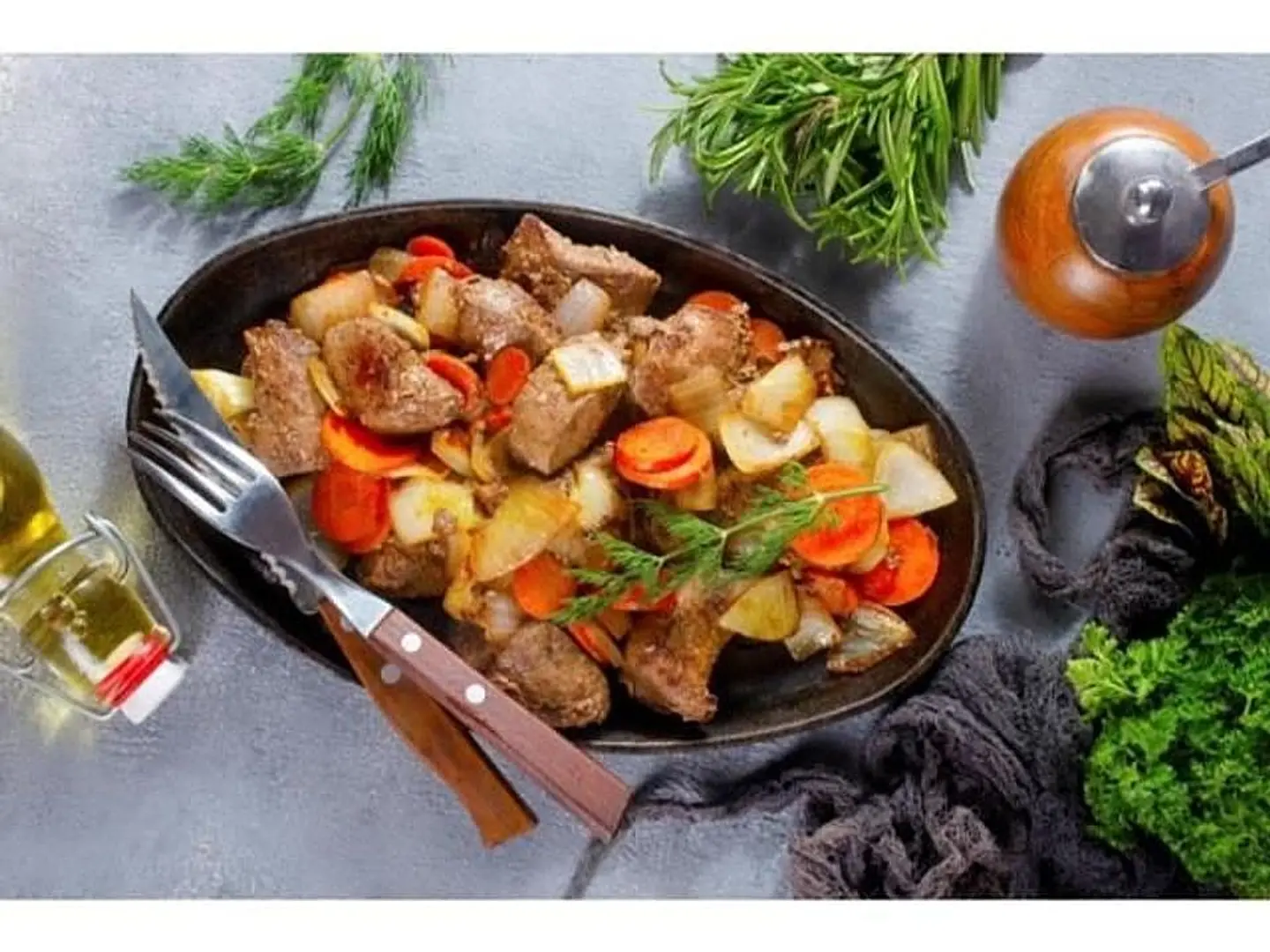 ورقة لحمة بالخضار