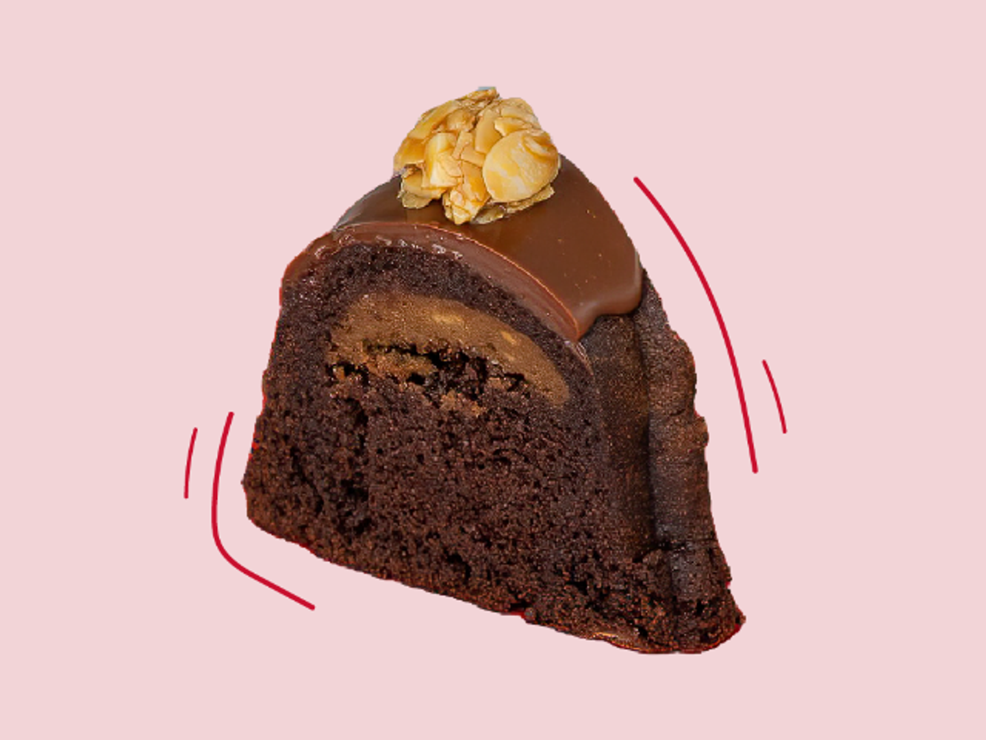 Chocolate And Espresso Cake - Slice