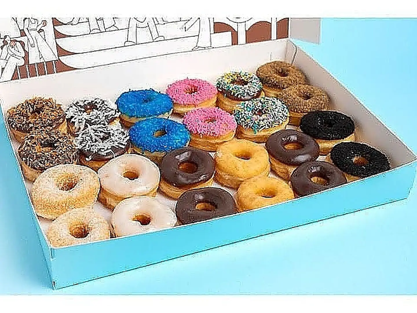 24 Pieces Baby Donut Box