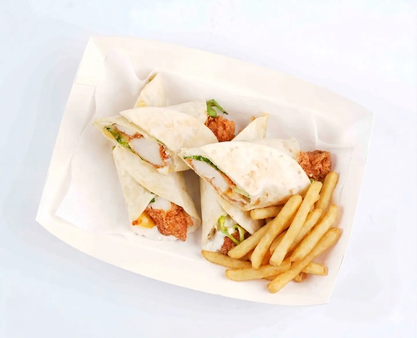 Wrap Chicken W/Fries