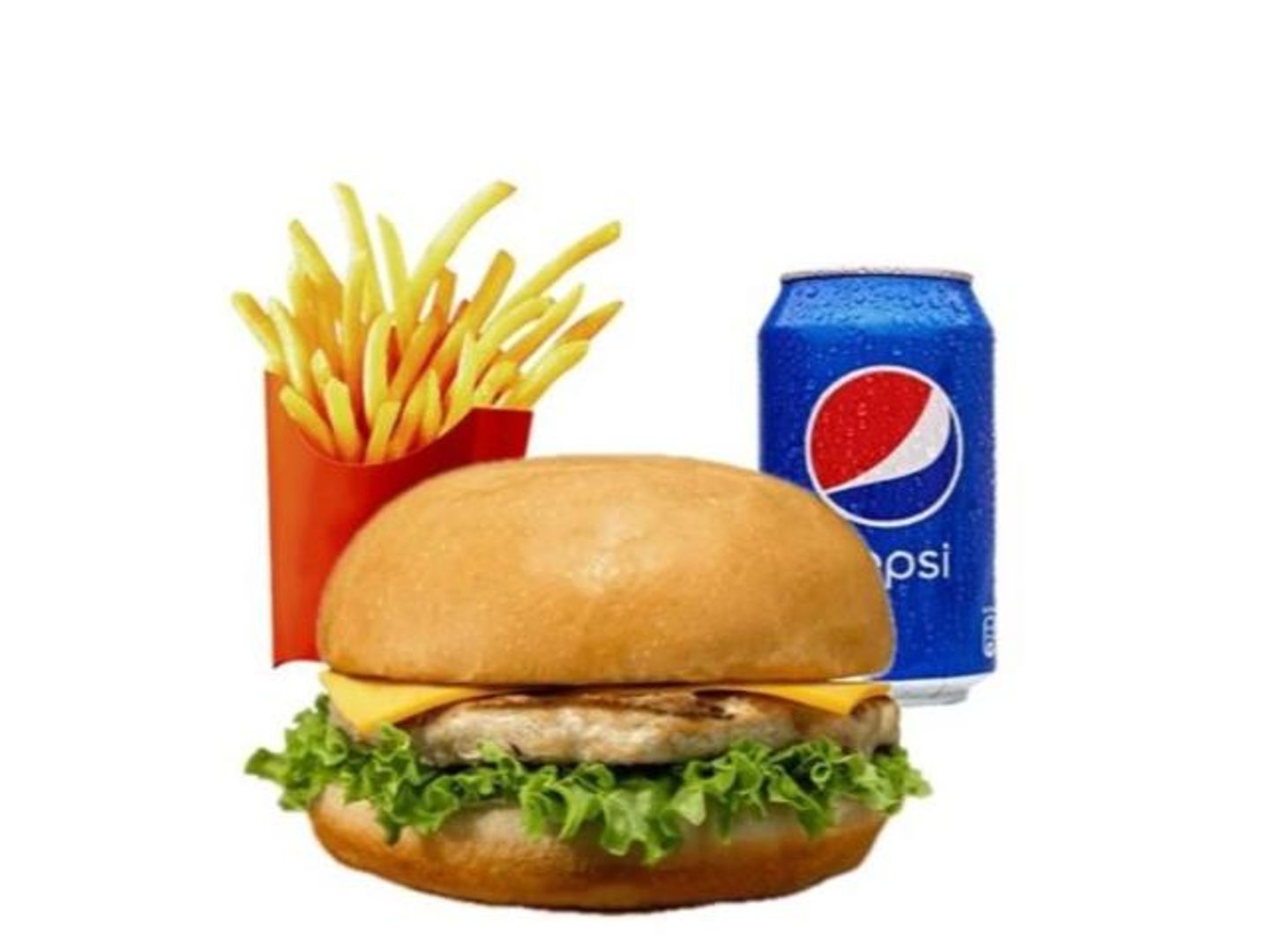 وجبة برجر دجاج