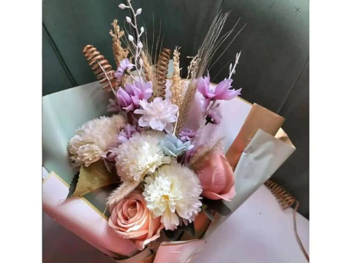 Rose Gardens Bouquet With Artificial Flowers