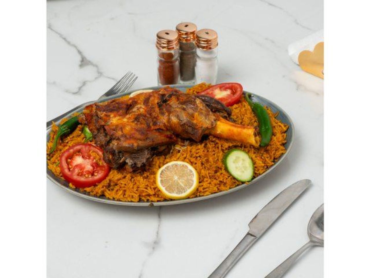 لحم مع الارز