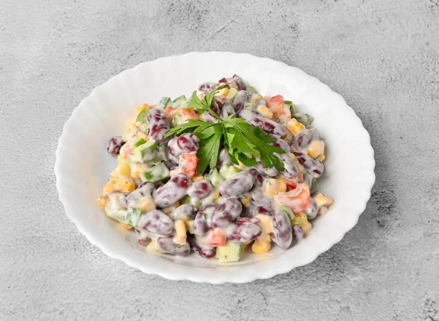 سلطة الفاصوليا