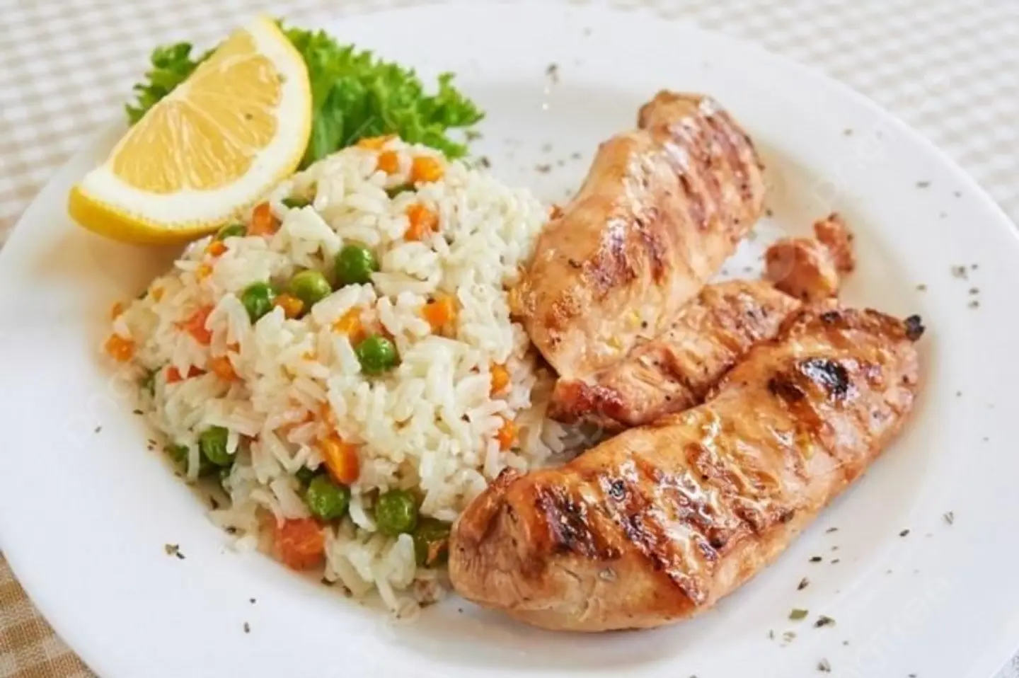 Grilled Chicken With Rice