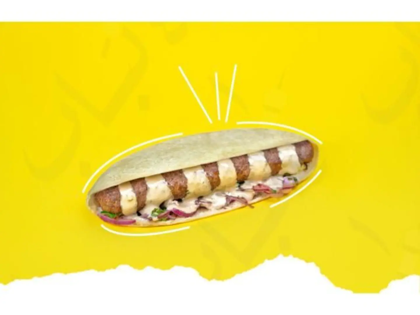 ساندويتش كباب لحم