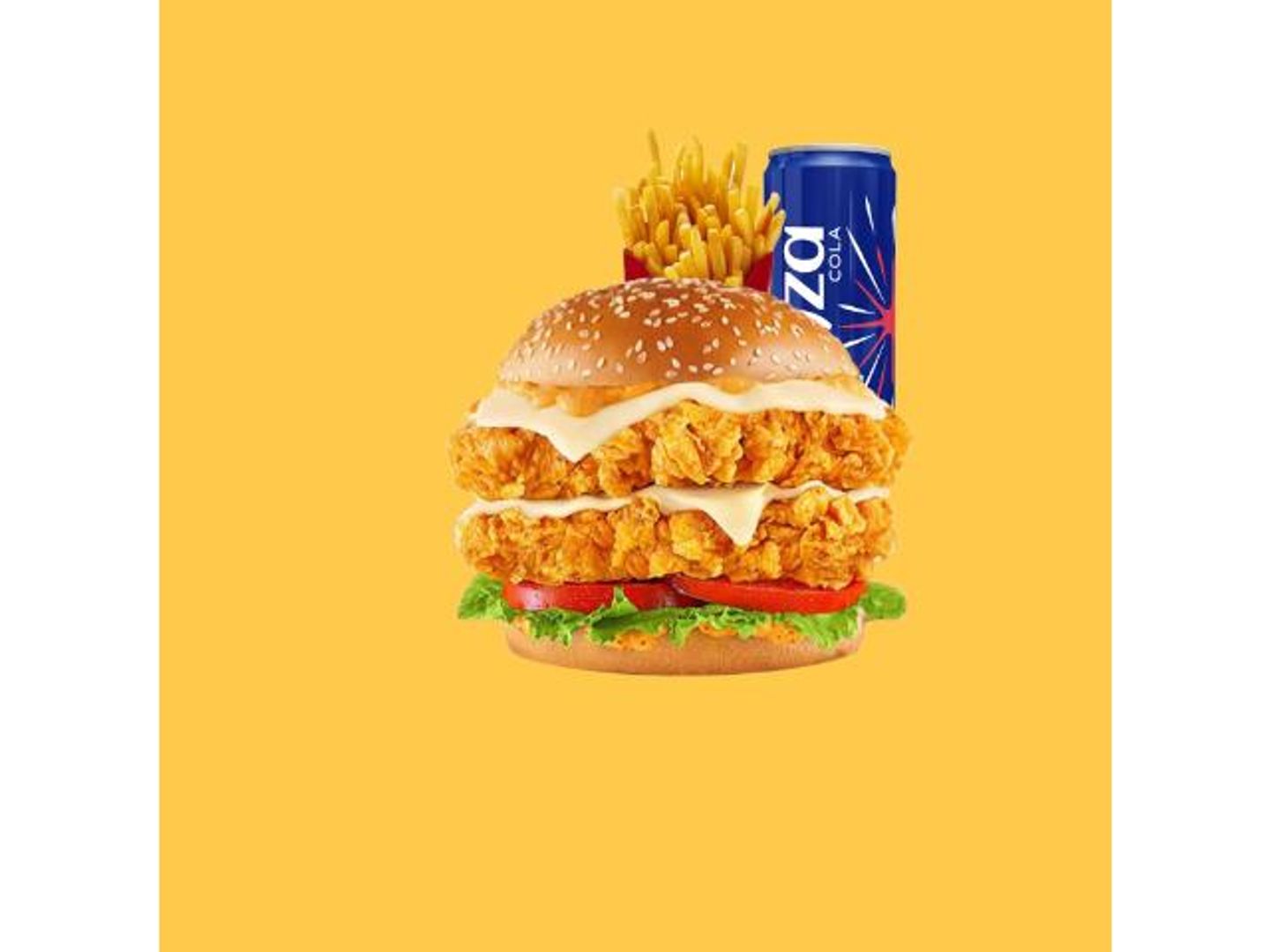 Double Crunchy Burger Combo