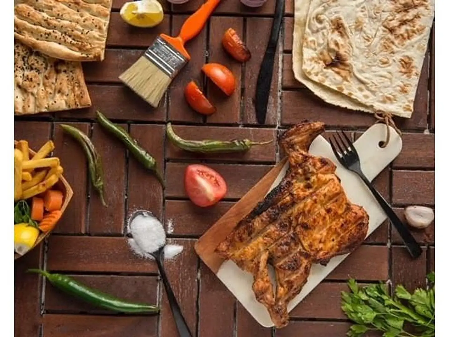 Charcoal Grilled Chicken Half