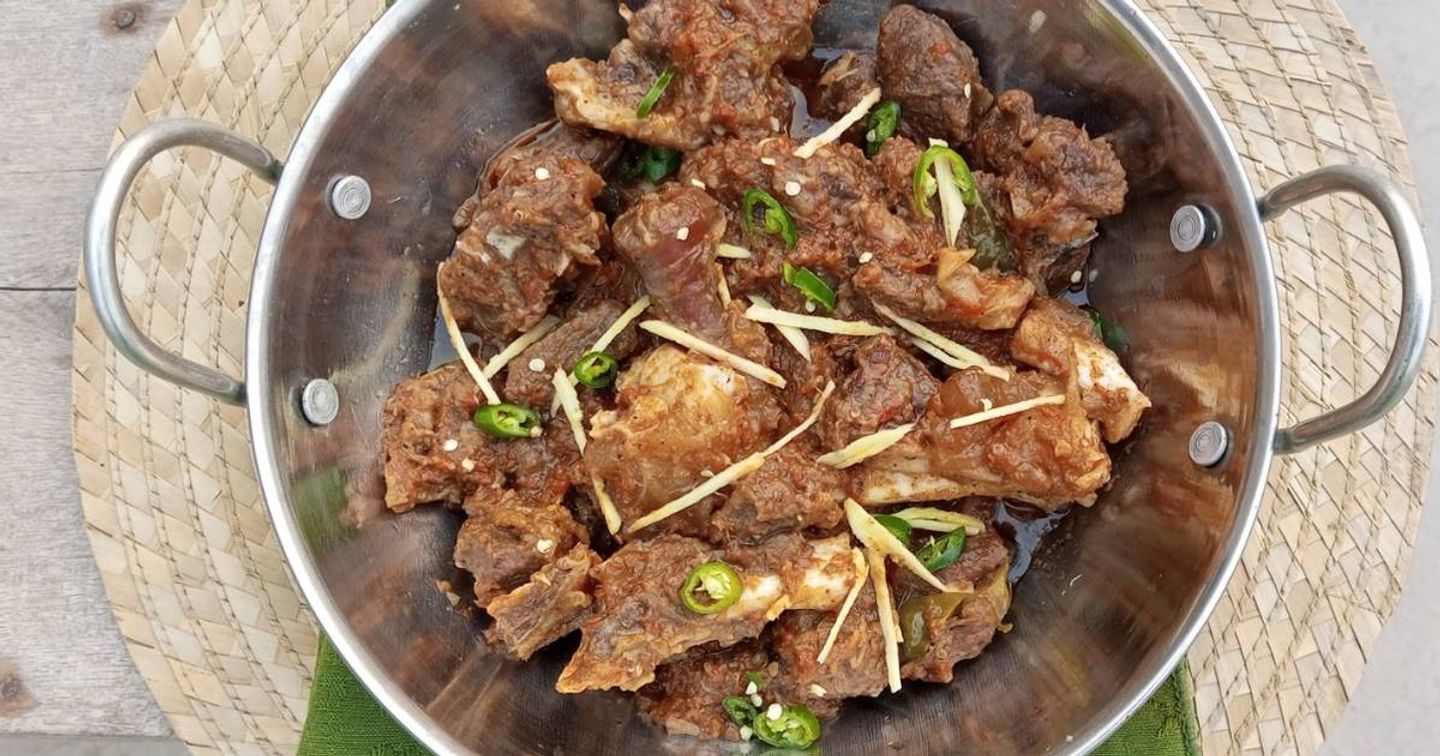 Mutton Shinwari Karahi Half
