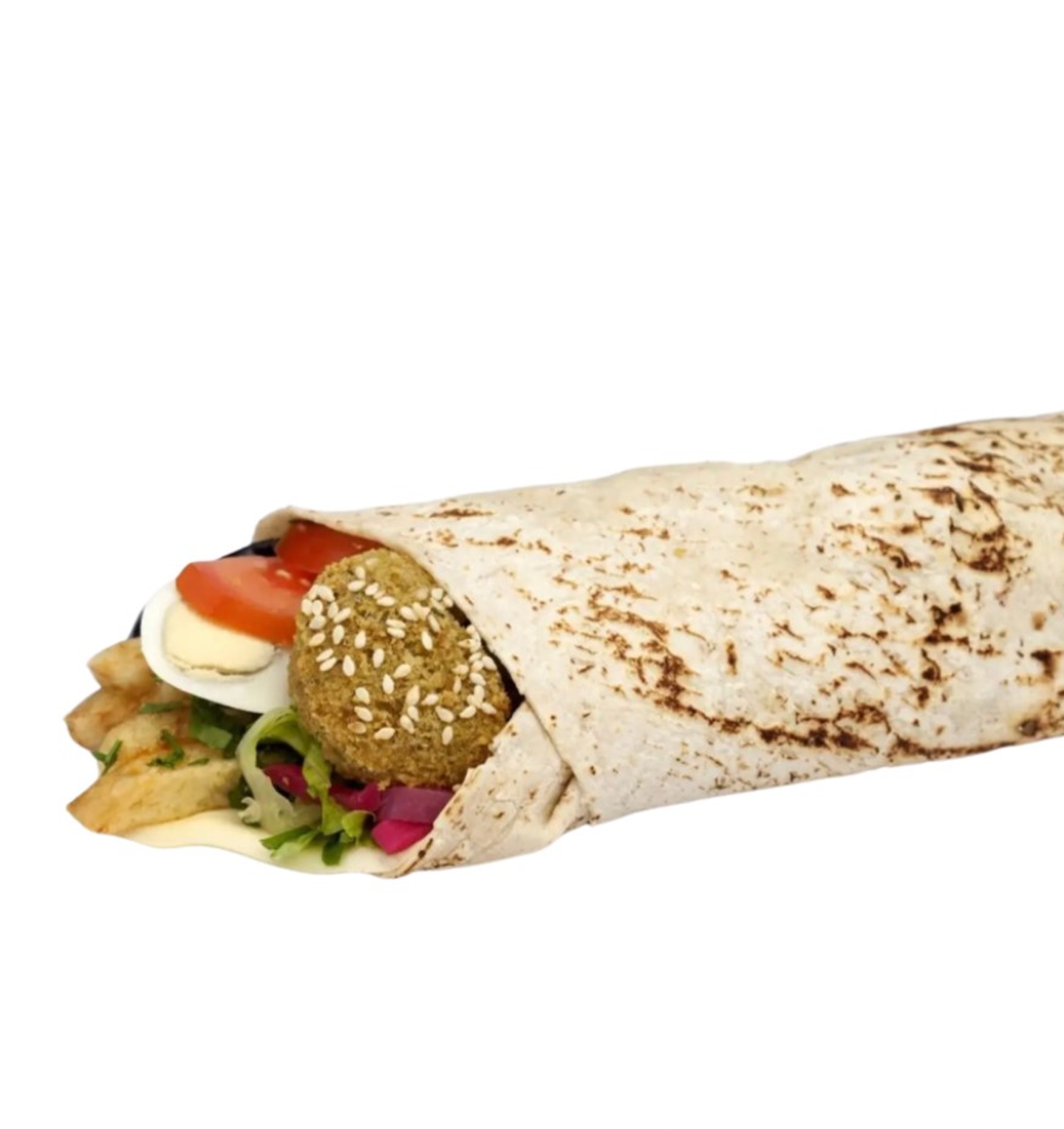 ساندوتش فلافل مع بيض