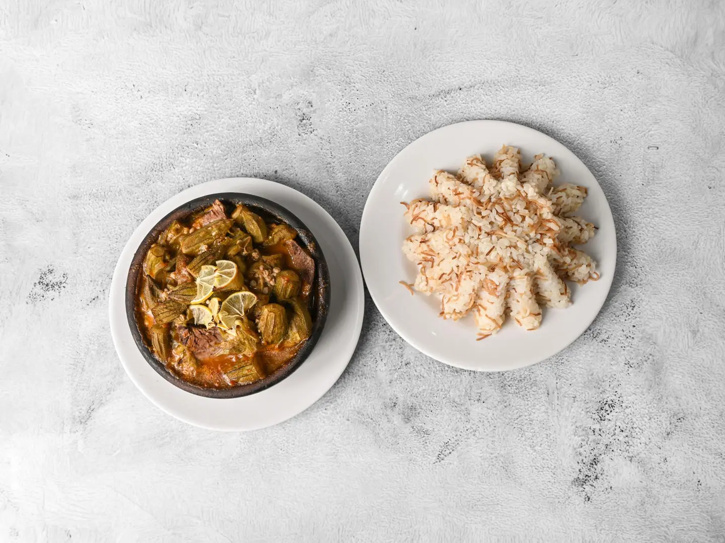 Okra And Meat Tagine