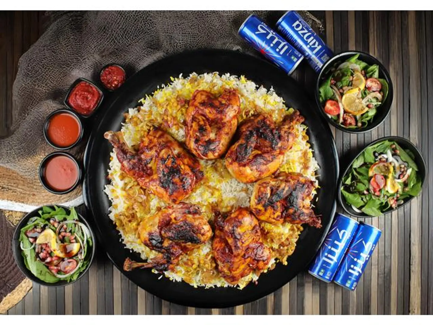 Large Chicken Majboos Dish