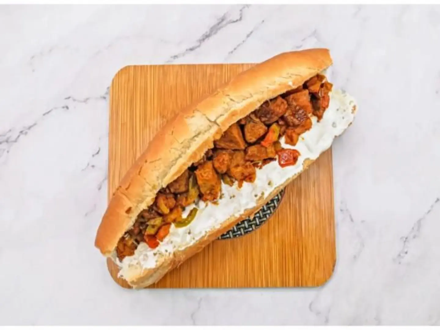 Goat Meat Maglgal Sandwich With Cheese