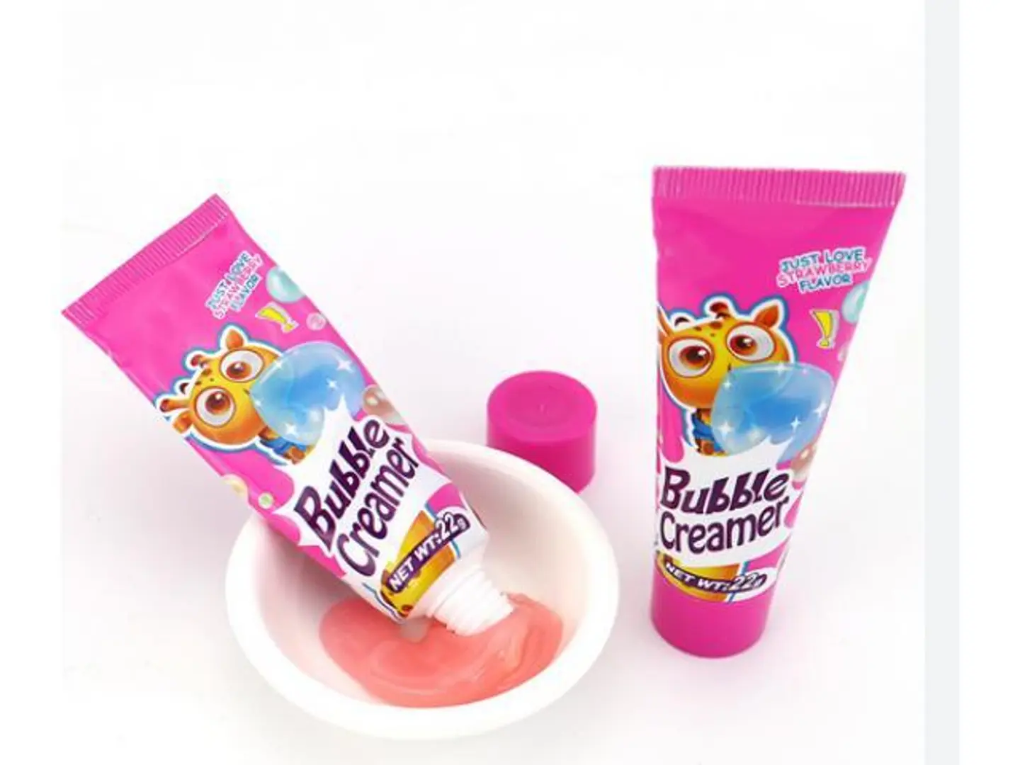 Liquid Tube Chewing Bubble Gum Jam Candy